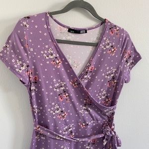 REBEL  SUGAR PURPLE FLORAL DRESS
